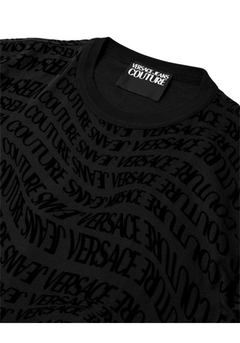 T-shirt vellutata Liquify Logomania VERSACE JEANS COUTURE | T-shirt | 79GAH6R0 JS511899
